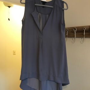 Flowy dusty blue sleeveless top